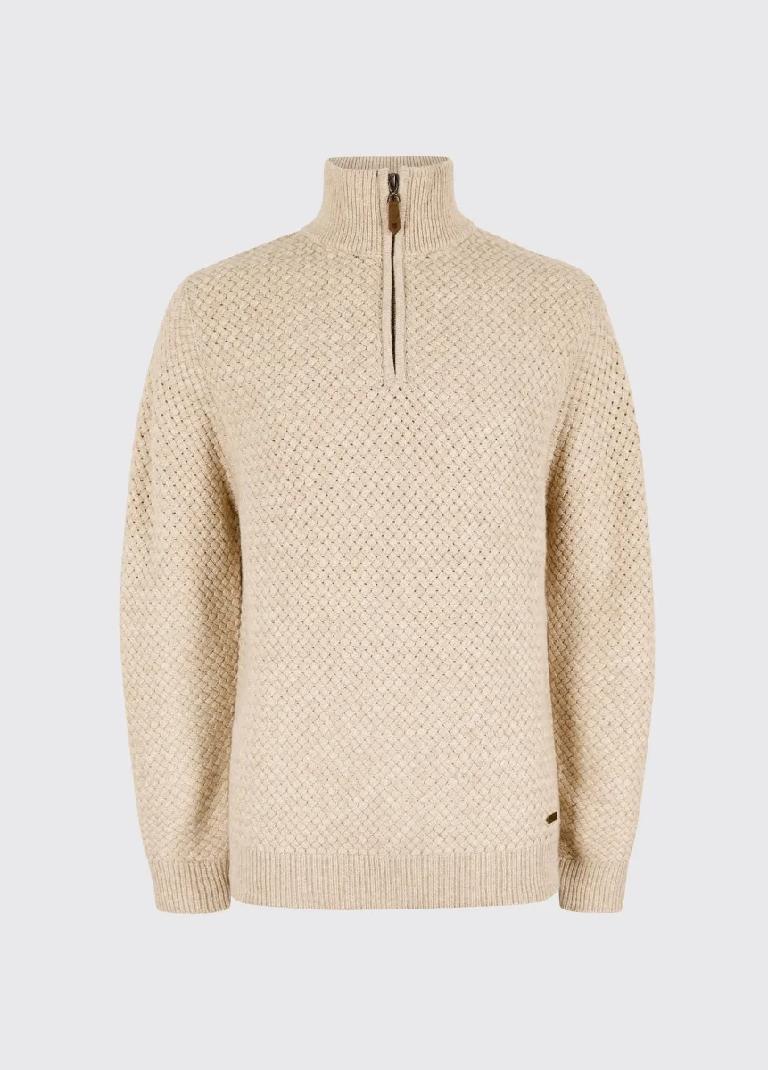 Pull à col zippé Power - Oat – Image 2