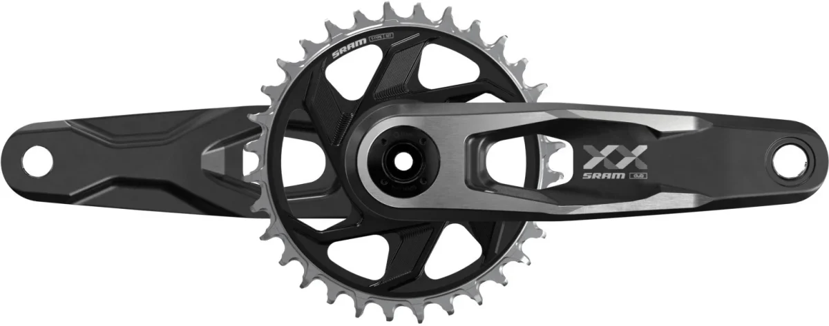 XX DH T-Type Kurbelgarnitur, 56.5mm, 7-fach - schwarz